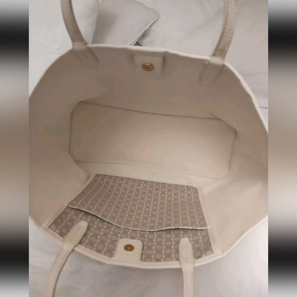 TORY BURCH GEMINI CHAIN PRINT LARGE TOTE HANDBAG - Picture 10 of 12